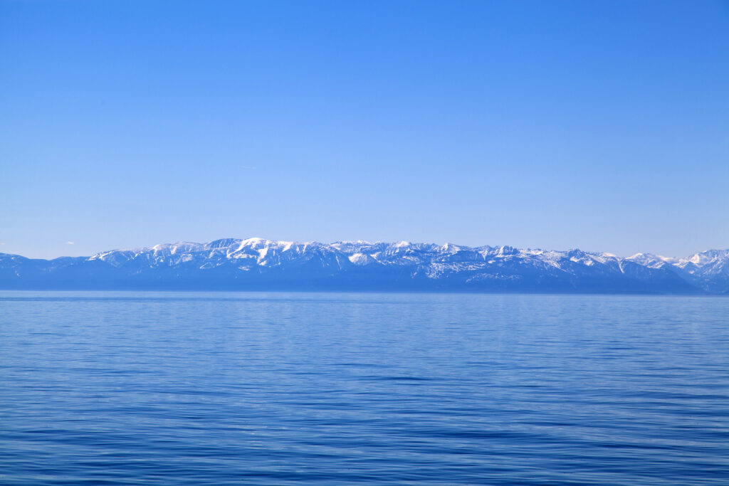 mountains on the shore of lake baikal russia